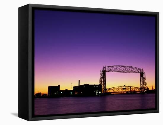 Aerial Lift Bridge, Duluth, Minnesota, USA-null-Framed Stretched Canvas