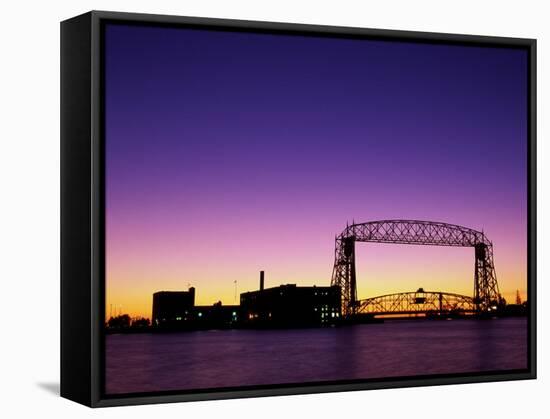 Aerial Lift Bridge, Duluth, Minnesota, USA-null-Framed Stretched Canvas