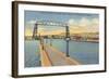 Aerial Lift Bridge, Duluth, Minnesota-null-Framed Art Print