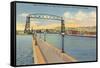 Aerial Lift Bridge, Duluth, Minnesota-null-Framed Stretched Canvas