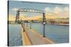 Aerial Lift Bridge, Duluth, Minnesota-null-Stretched Canvas