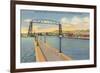 Aerial Lift Bridge, Duluth, Minnesota-null-Framed Art Print