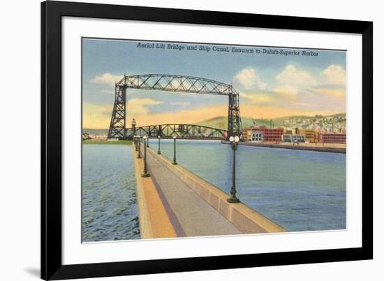 Aerial Lift Bridge, Duluth, Minnesota-null-Framed Art Print