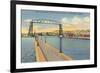 Aerial Lift Bridge, Duluth, Minnesota-null-Framed Art Print