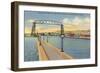 Aerial Lift Bridge, Duluth, Minnesota-null-Framed Art Print