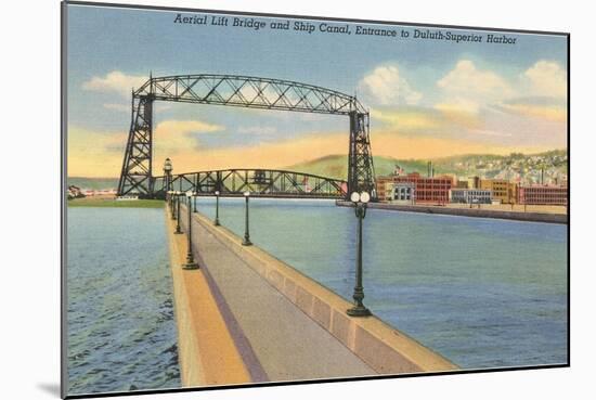 Aerial Lift Bridge, Duluth, Minnesota-null-Mounted Art Print