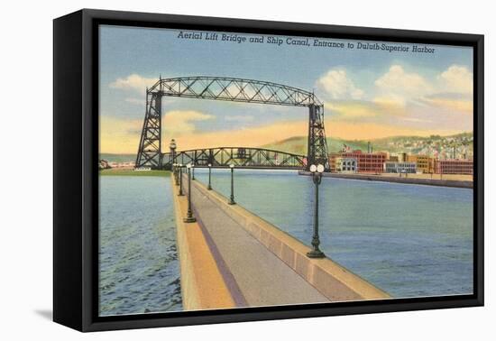 Aerial Lift Bridge, Duluth, Minnesota-null-Framed Stretched Canvas