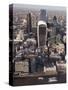 Aerial London Cityscape Dominated by Walkie Talkie Tower, London, England, United Kingdom, Europe-Charles Bowman-Stretched Canvas