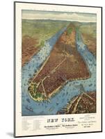 Aerial Map for Root and Tinker of New York-null-Mounted Giclee Print