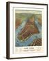 Aerial Map for Root and Tinker of New York-null-Framed Giclee Print