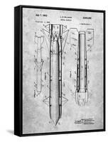 Aerial Missile Patent 1948-Cole Borders-Framed Stretched Canvas