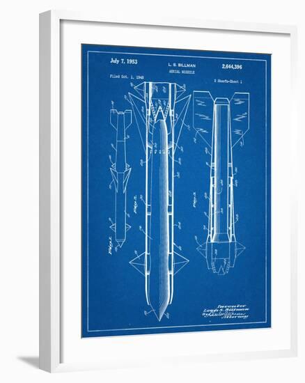 Aerial Missile Patent 1948-null-Framed Art Print