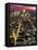 Aerial Night Shot of NYC-Rudi Von Briel-Framed Stretched Canvas