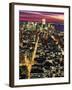 Aerial Night Shot of NYC-Rudi Von Briel-Framed Premium Photographic Print