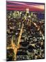 Aerial Night Shot of NYC-Rudi Von Briel-Mounted Photographic Print