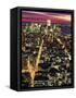 Aerial Night Shot of NYC-Rudi Von Briel-Framed Stretched Canvas