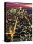 Aerial Night Shot of NYC-Rudi Von Briel-Stretched Canvas