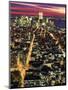 Aerial Night Shot of NYC-Rudi Von Briel-Mounted Photographic Print