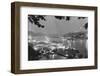 Aerial Night View of Chungking Harbor-null-Framed Photographic Print