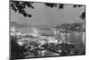 Aerial Night View of Chungking Harbor-null-Mounted Photographic Print