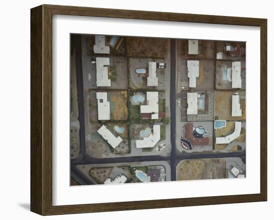 Aerial of a Housing Development, Palm Springs, California, 1958-Allan Grant-Framed Photographic Print