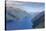 Aerial of a Huge Fjord in Fiordland National Park-Michael-Stretched Canvas