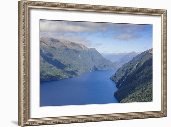 Aerial of a Huge Fjord in Fiordland National Park-Michael-Framed Photographic Print