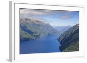 Aerial of a Huge Fjord in Fiordland National Park-Michael-Framed Photographic Print