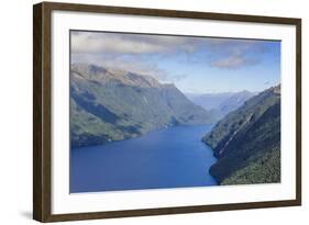 Aerial of a Huge Fjord in Fiordland National Park-Michael-Framed Photographic Print