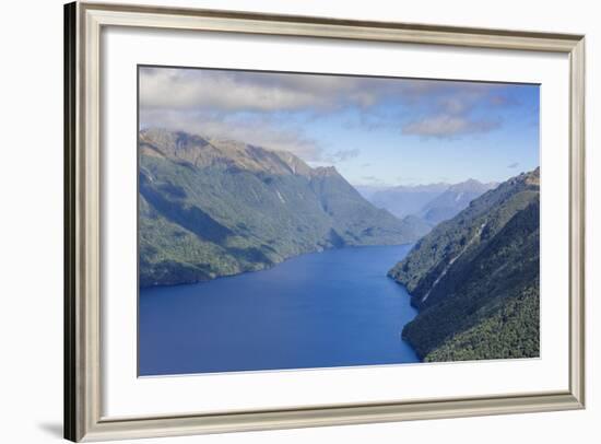 Aerial of a Huge Fjord in Fiordland National Park-Michael-Framed Photographic Print