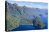 Aerial of a Huge Fjord in Fiordland National Park-Michael-Stretched Canvas