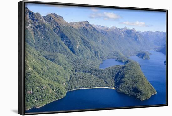 Aerial of a Huge Fjord in Fiordland National Park-Michael-Framed Photographic Print