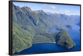 Aerial of a Huge Fjord in Fiordland National Park-Michael-Framed Photographic Print