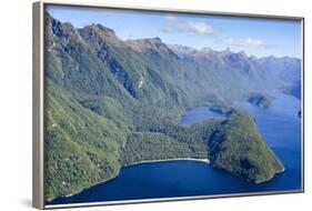 Aerial of a Huge Fjord in Fiordland National Park-Michael-Framed Photographic Print