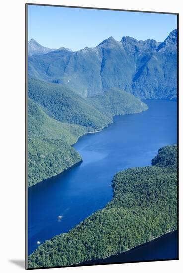 Aerial of a Huge Fjord in Fiordland National Park-Michael-Mounted Photographic Print