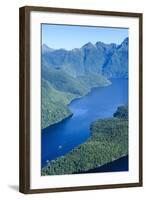 Aerial of a Huge Fjord in Fiordland National Park-Michael-Framed Photographic Print