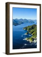 Aerial of a Huge Fjord in Fiordland National Park-Michael-Framed Photographic Print