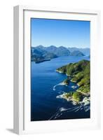 Aerial of a Huge Fjord in Fiordland National Park-Michael-Framed Photographic Print