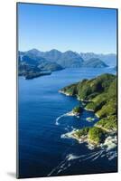 Aerial of a Huge Fjord in Fiordland National Park-Michael-Mounted Photographic Print