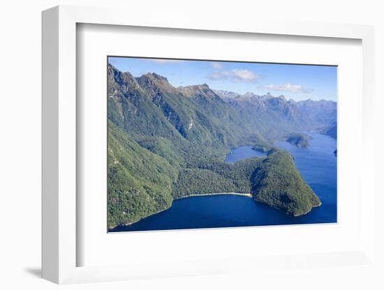 Aerial of a Huge Fjord in Fiordland National Park-Michael-Framed Photographic Print