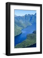 Aerial of a Huge Fjord in Fiordland National Park-Michael-Framed Photographic Print