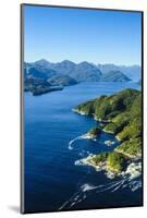 Aerial of a Huge Fjord in Fiordland National Park-Michael-Mounted Photographic Print