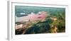 Aerial of a Mine Tailings Dan and Reservoir-Sloot-Framed Photographic Print