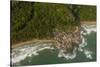 Aerial of a tiny village, San Blas Islands, Kuna Yala, Panama, Central America-Michael Runkel-Stretched Canvas