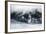 Aerial of a Waterfall Flowing into the Icefield of Fox Glacier-Michael Runkel-Framed Photographic Print