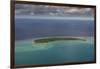 Aerial of Aitutaki lagoon, Rarotonga and the Cook Islands, South Pacific, Pacific-Michael Runkel-Framed Photographic Print