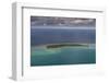 Aerial of Aitutaki lagoon, Rarotonga and the Cook Islands, South Pacific, Pacific-Michael Runkel-Framed Photographic Print