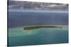 Aerial of Aitutaki lagoon, Rarotonga and the Cook Islands, South Pacific, Pacific-Michael Runkel-Stretched Canvas