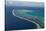 Aerial of Aitutaki lagoon, Rarotonga and the Cook Islands, South Pacific, Pacific-Michael Runkel-Stretched Canvas