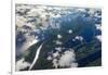 Aerial of Amazon River Basin, Manaus, Brazil-Art Wolfe-Framed Photographic Print